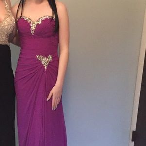 Purple prom dress
